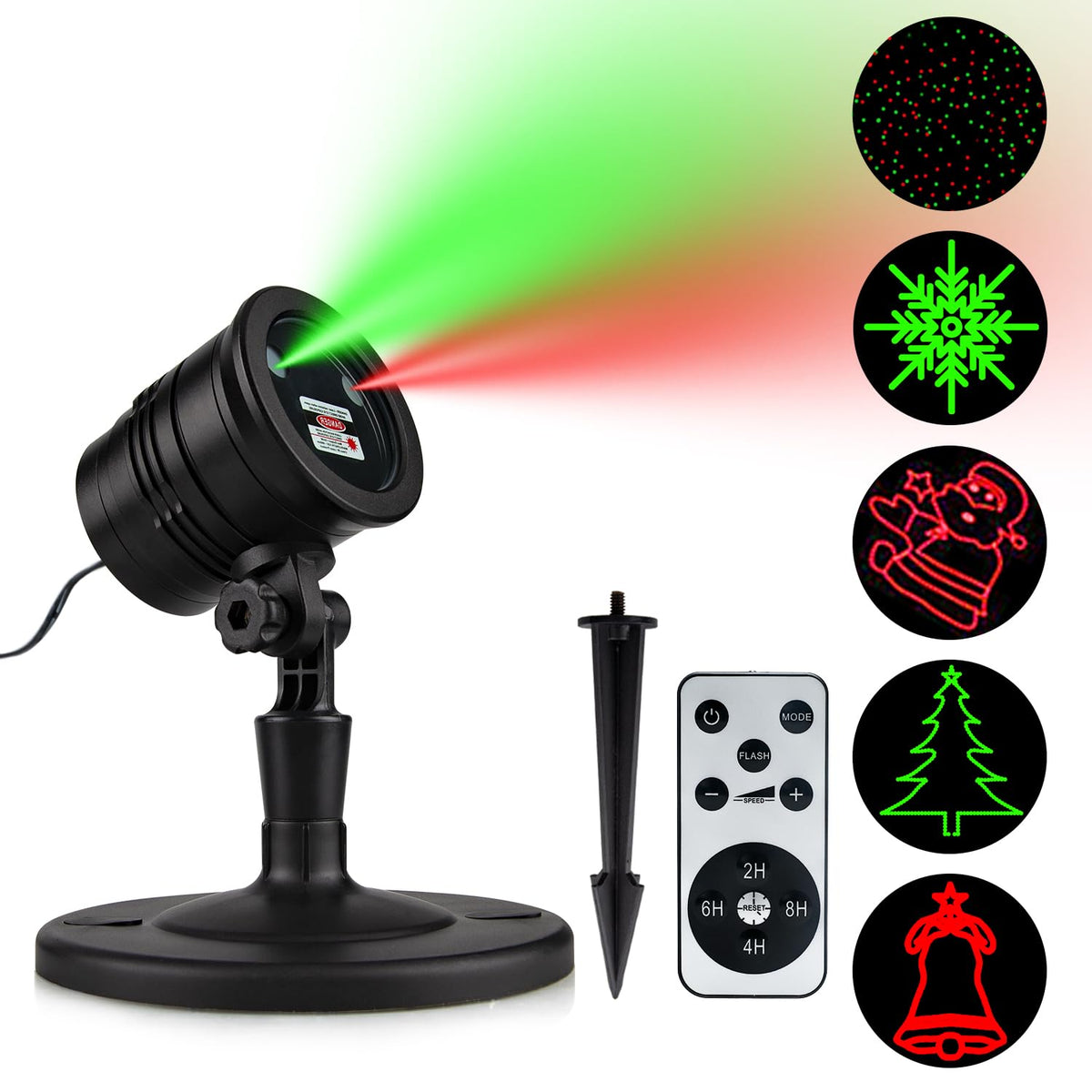 Proyector láser navideño YINUO con control