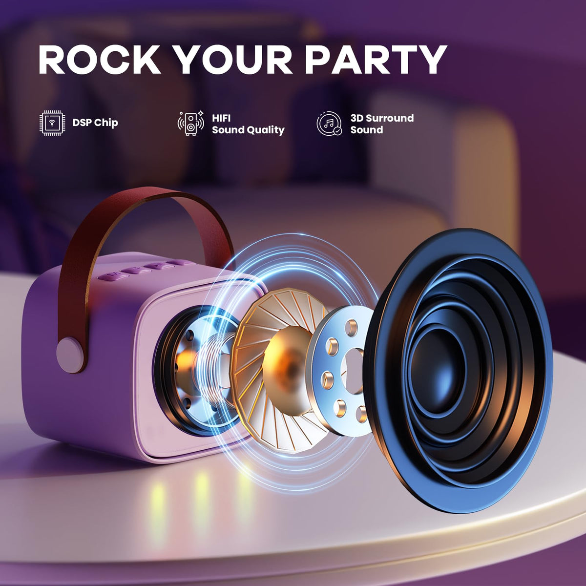 Karaoke infantil YLL con 2 micrófonos