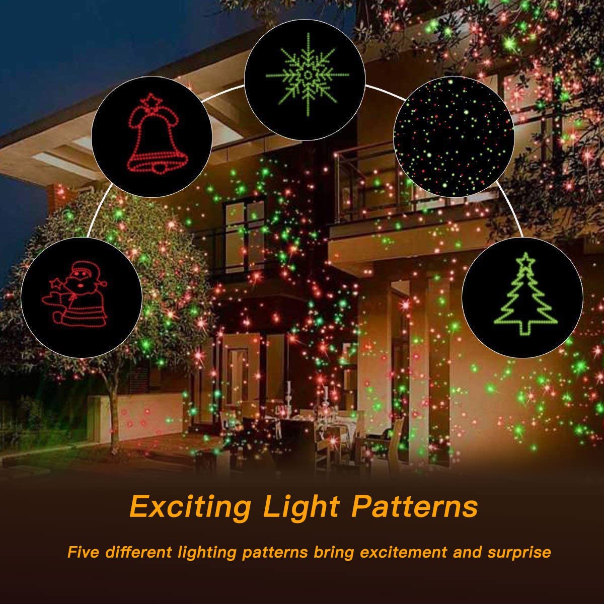 Proyector láser navideño YINUO con control