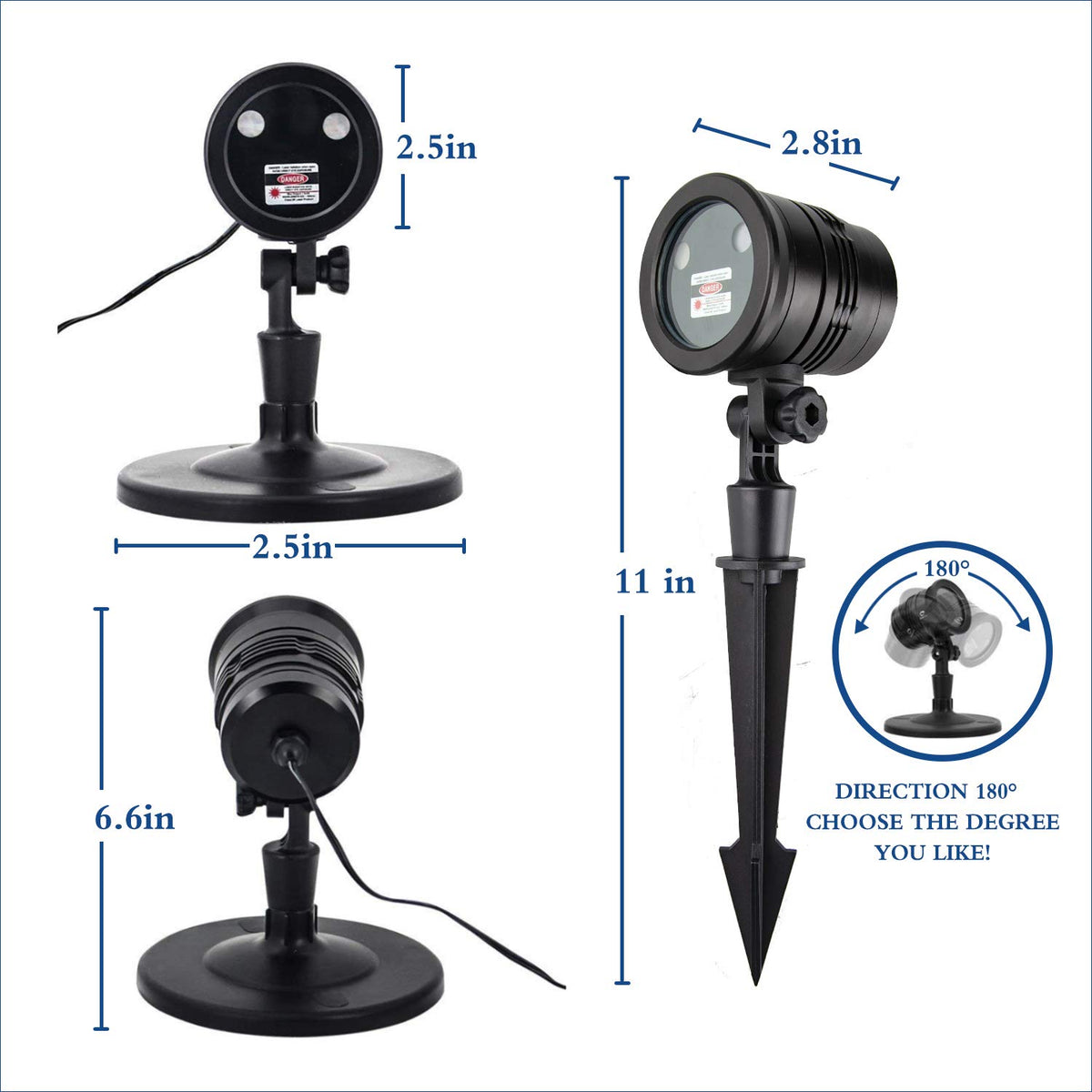 Proyector láser navideño YINUO con control