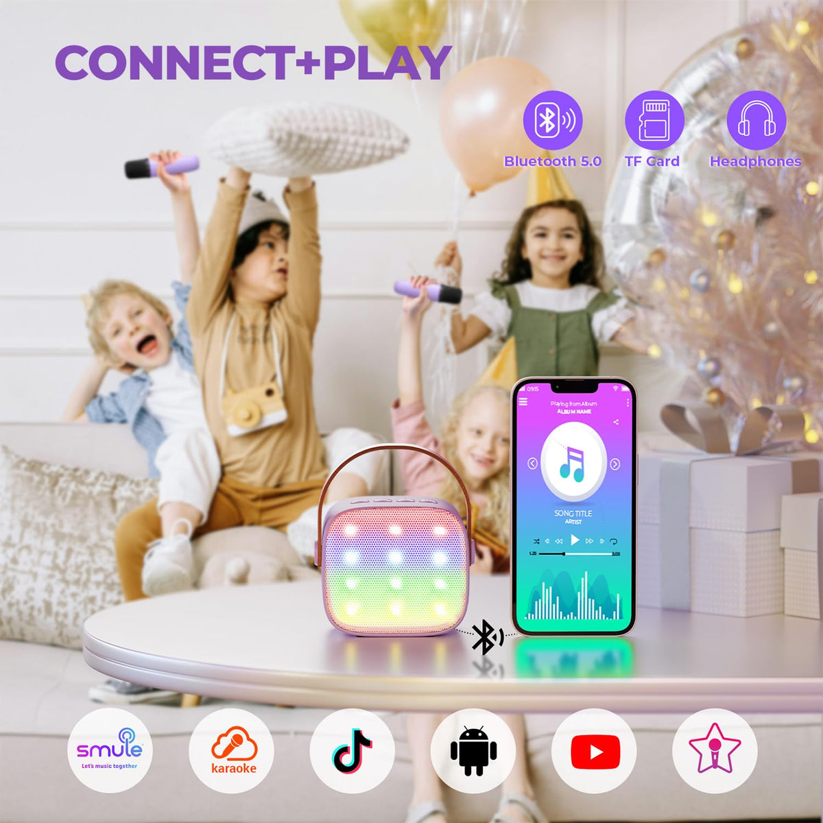 Karaoke infantil YLL con 2 micrófonos