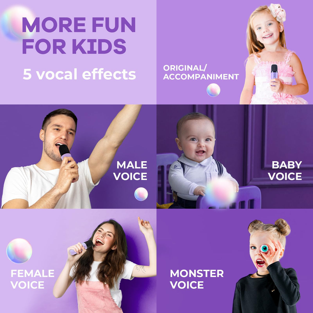 Karaoke infantil YLL con 2 micrófonos