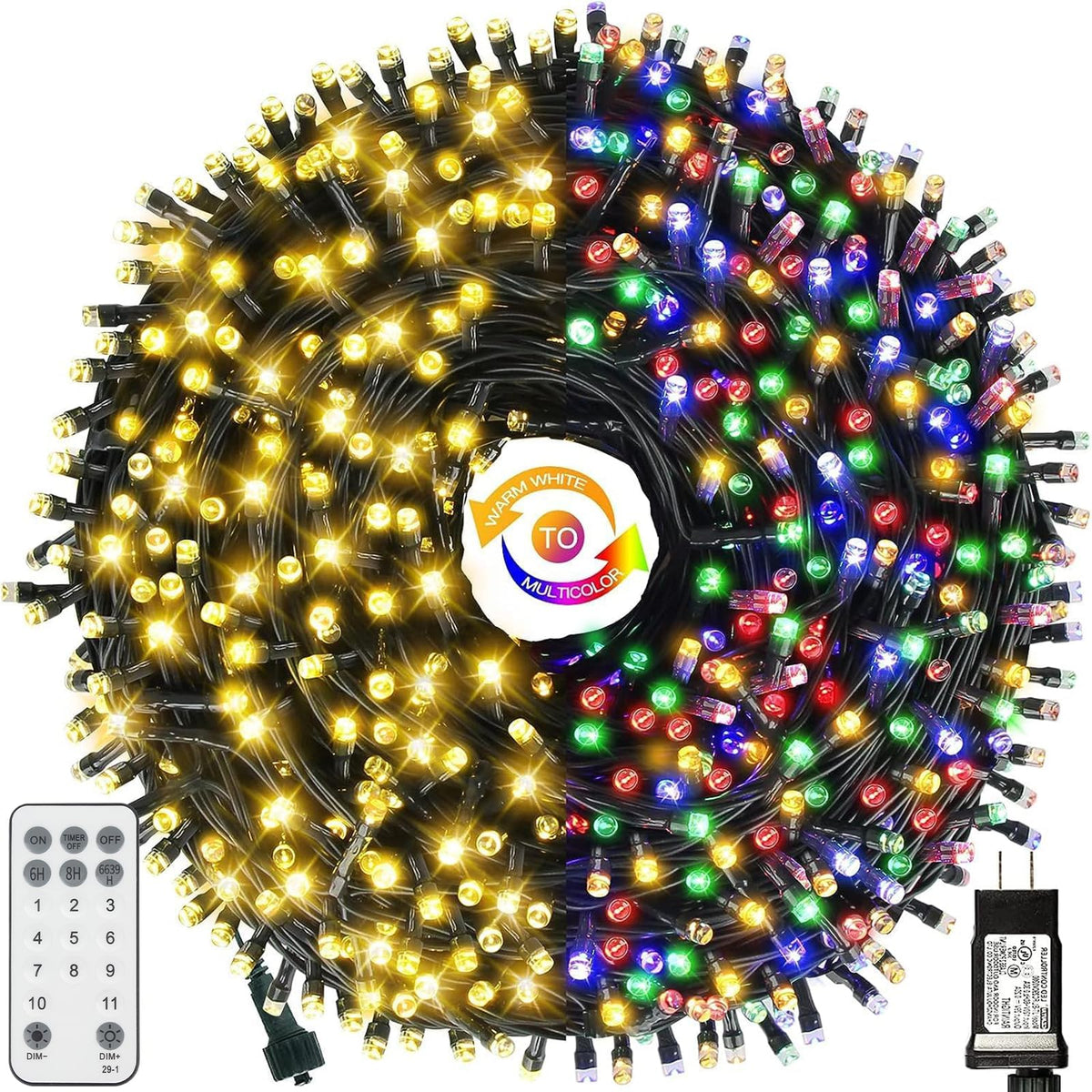 Luces navideñas MZD8391, 300 LED con control