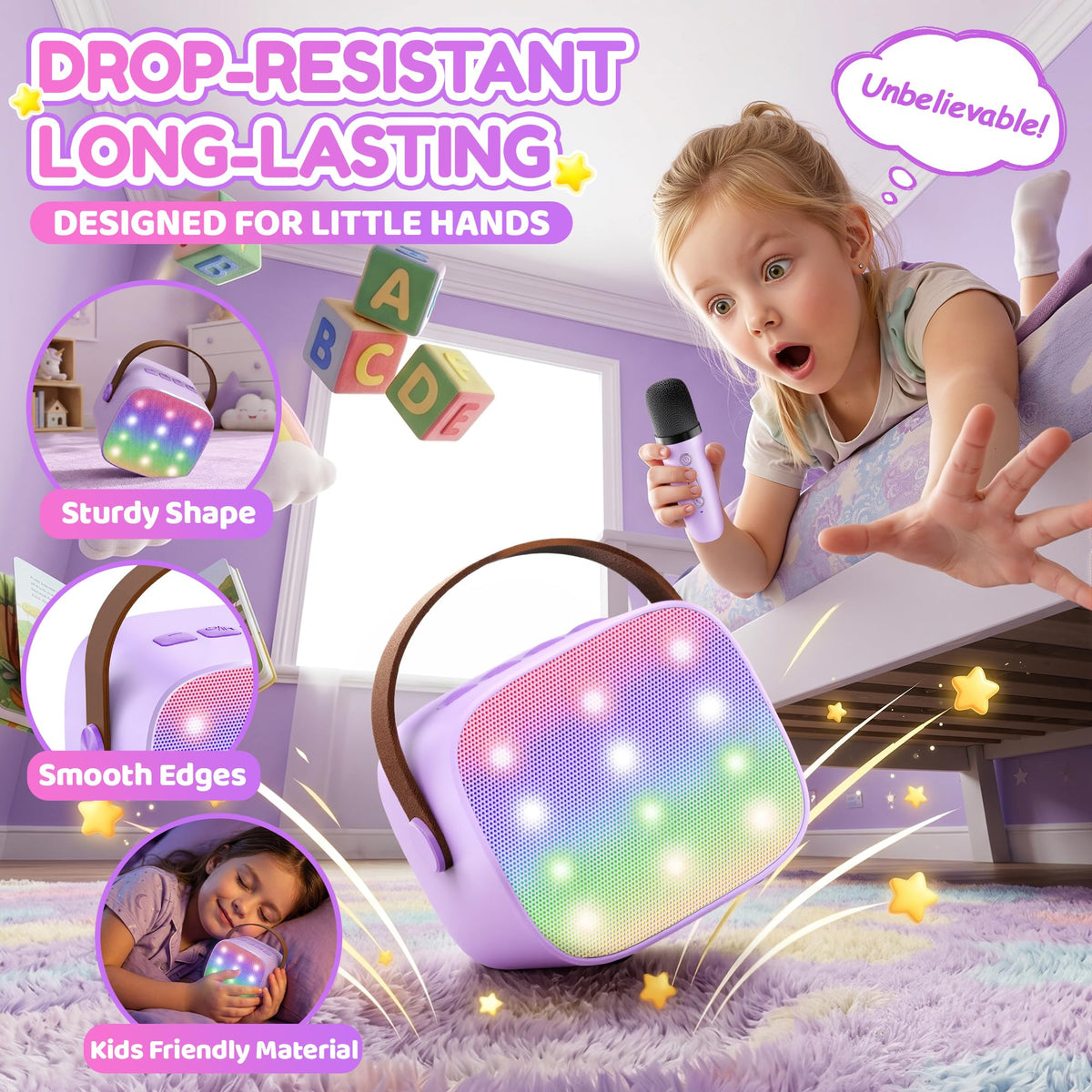 Karaoke infantil YLL con 2 micrófonos