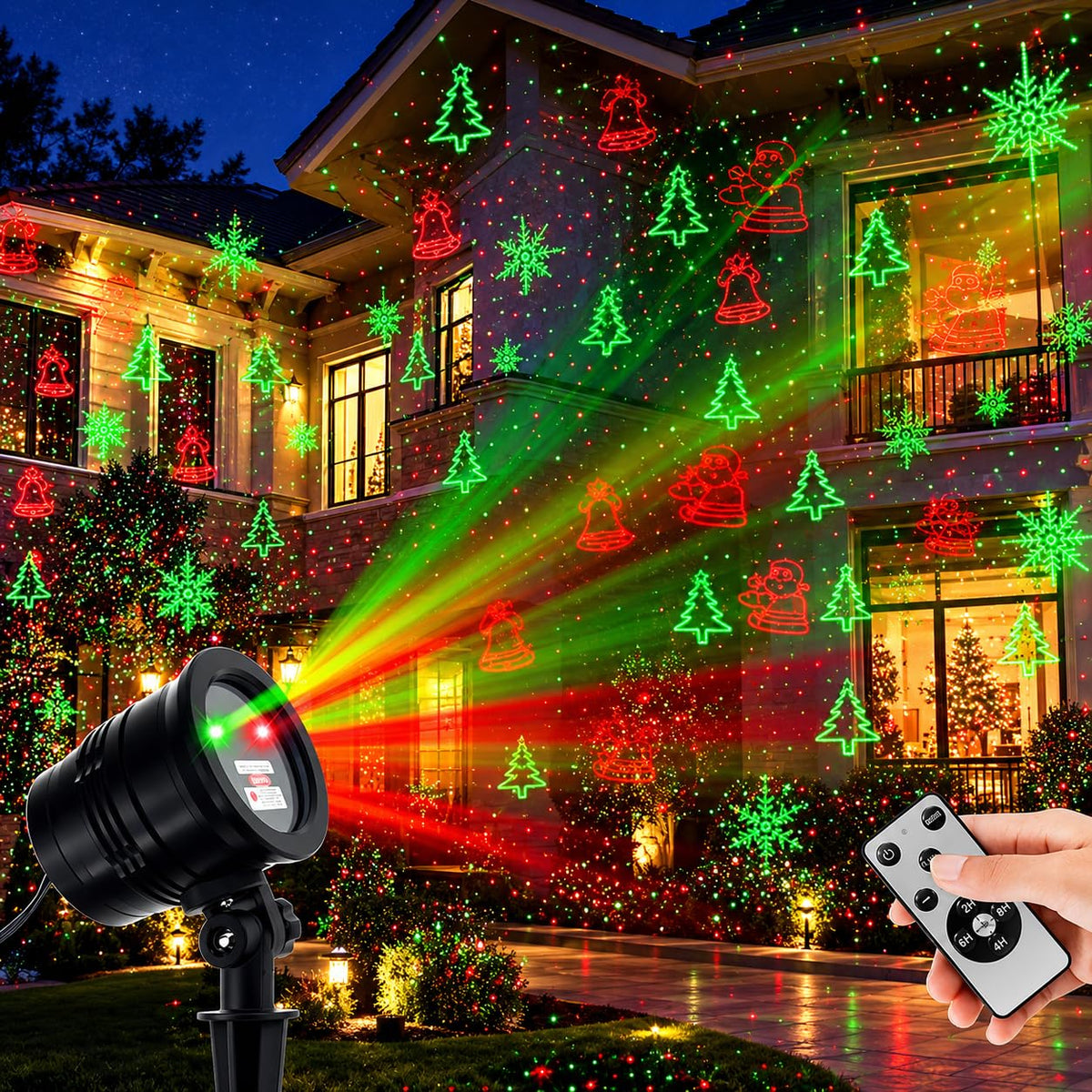 Proyector láser navideño YINUO con control
