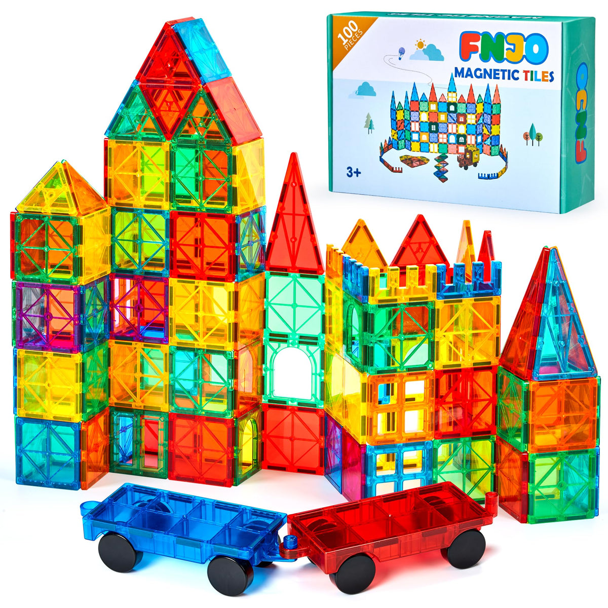 Bloques magnéticos FNJO, set de 100 piezas
